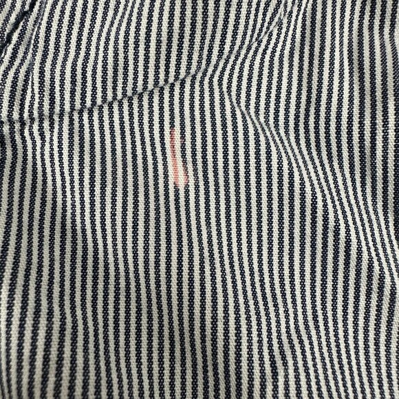 So Womens Lightweight Hooded Striped Jacket XL Blue Cotton Front Pockets - Picture 5 of 9